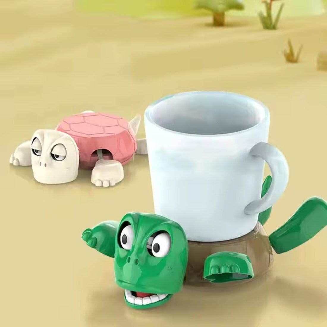 Funny Turtle Shell Coaster – Cute Sea Turtle-Inspired Cup Holder