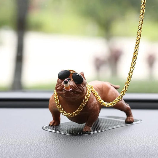 Stylish Smoking Pitbull Dog Ornament - ( Get  50%  Off )
